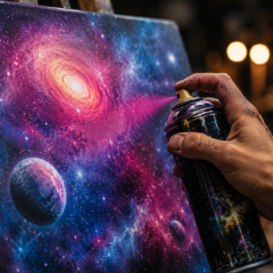 Space painting et jeux extérieur